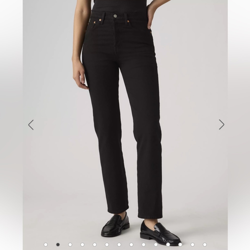 Levi's Wedgie Straight - Black Sprout